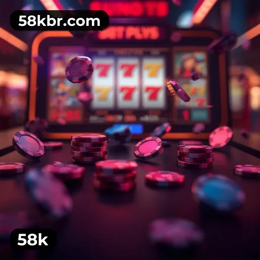 App 58k para iOS e Android — interface mobile, login biométrico e PIX integrado
