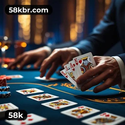 App 58k para iOS e Android — interface mobile, login biométrico e PIX integrado